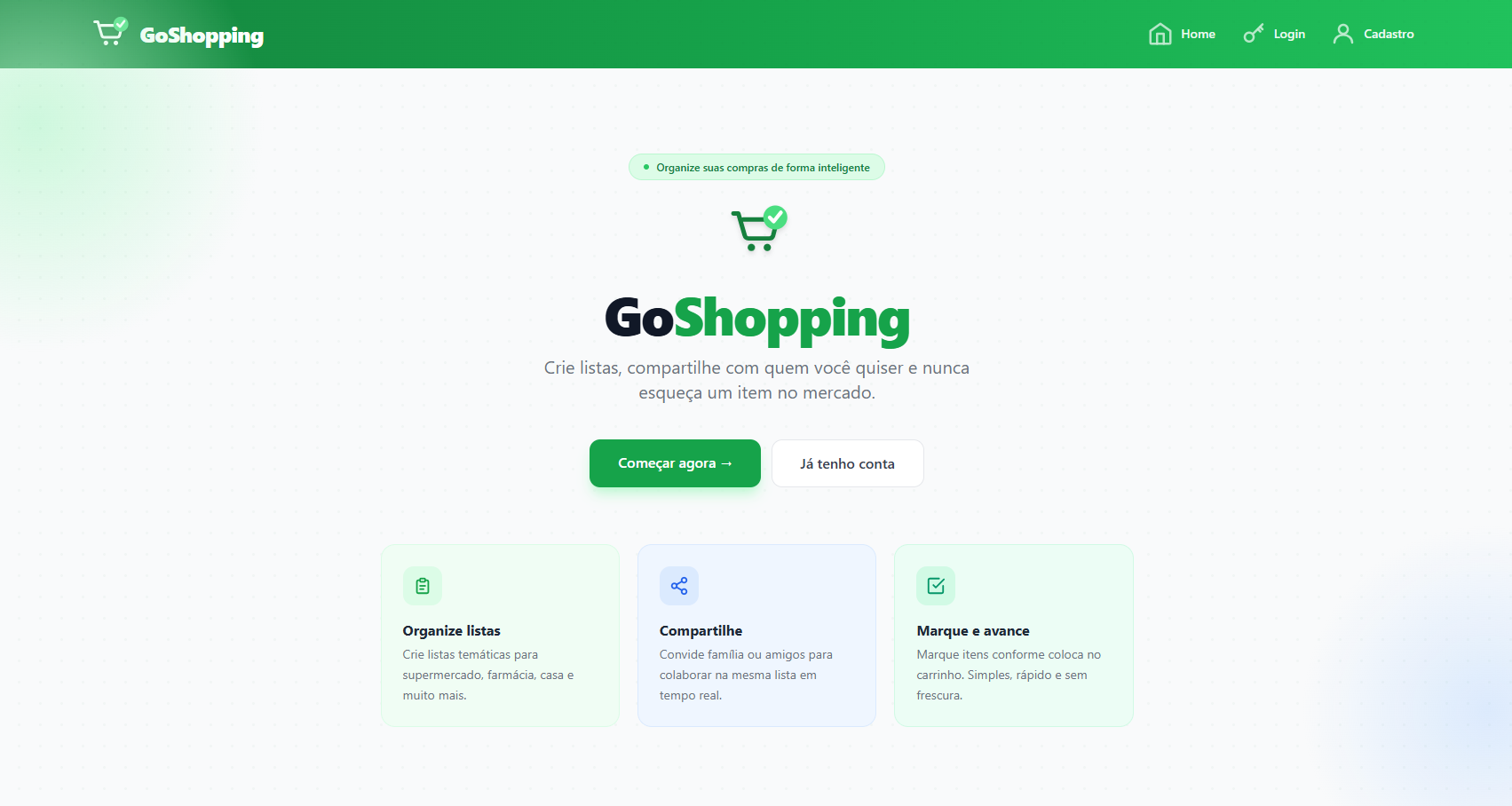 GoShopping - Lista de Compras Inteligente