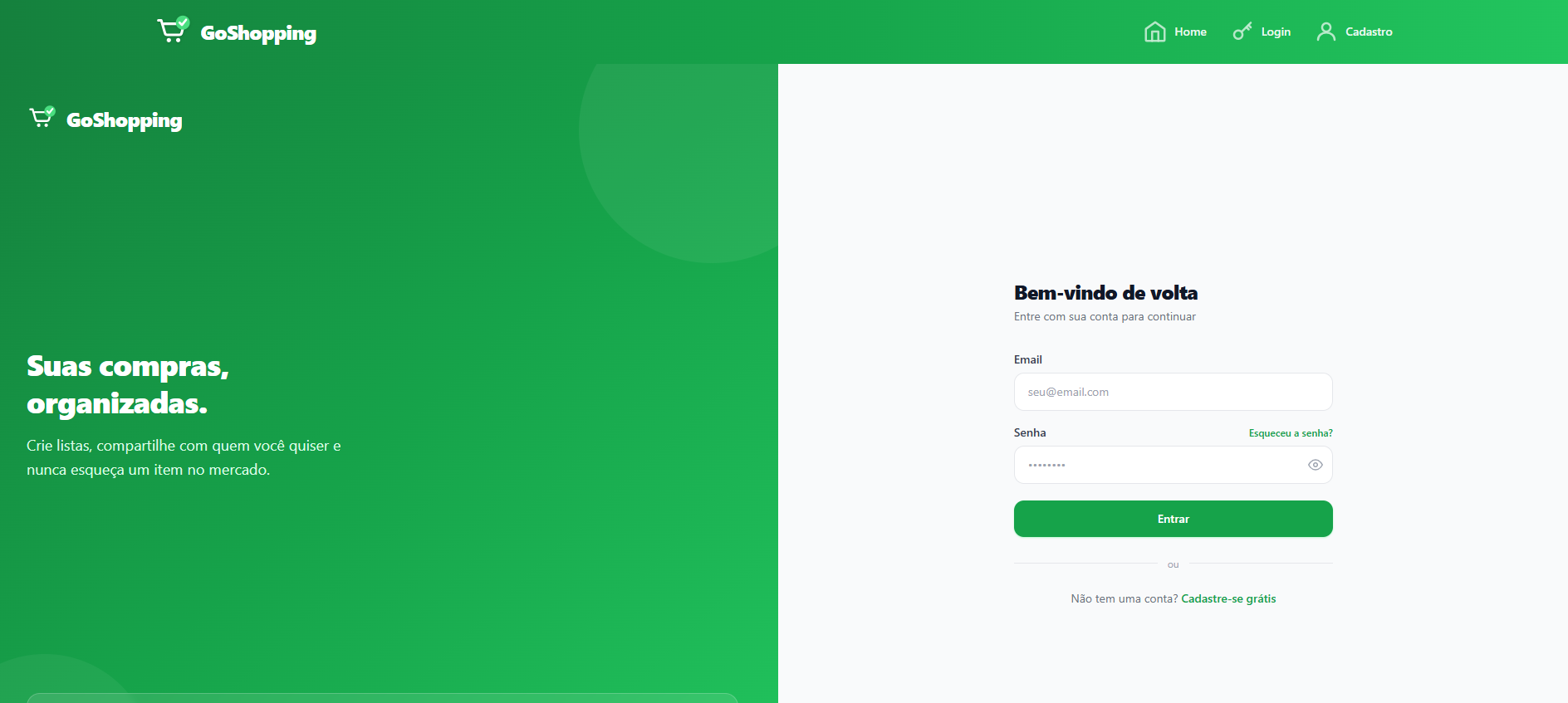 GoShopping - Login 2