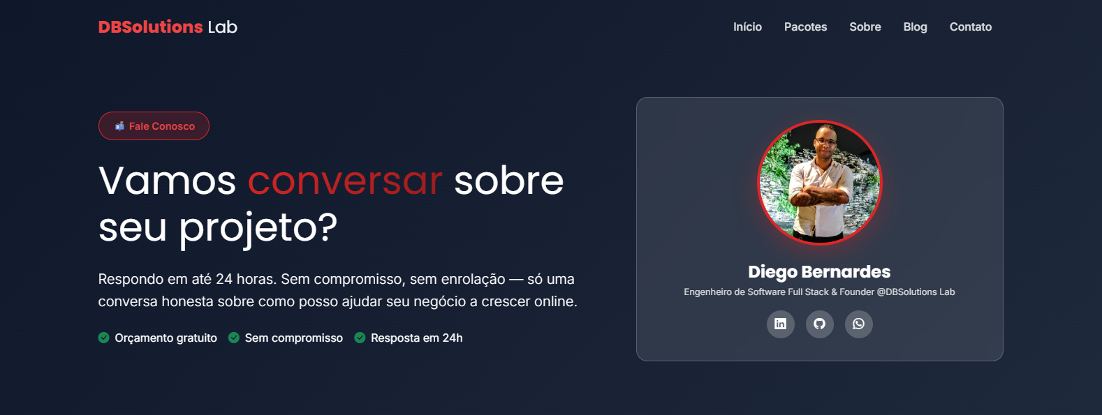 Landing Page - Contato