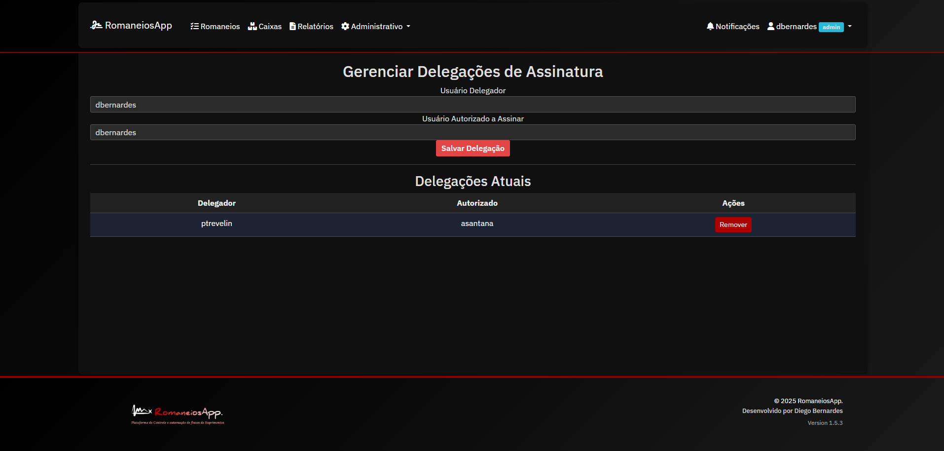 Manifestly - Delegar assinatura