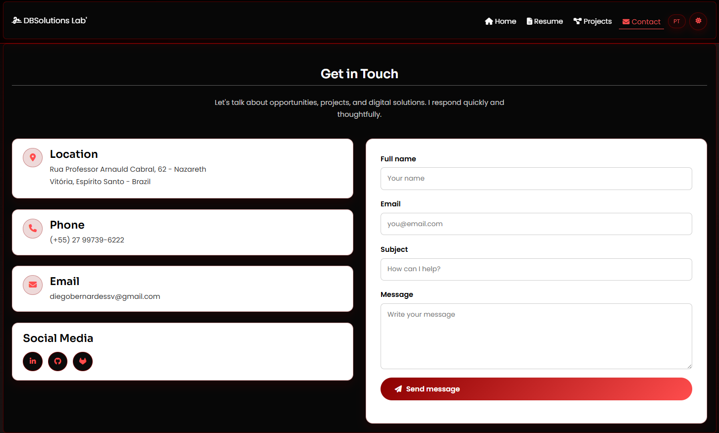 MyPortfolio - Contact